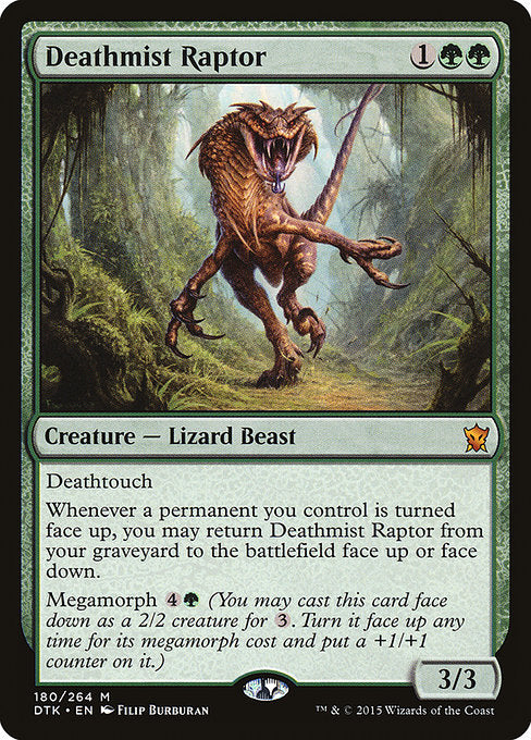 Deathmist Raptor [Dragons of Tarkir] | Galactic Gamez