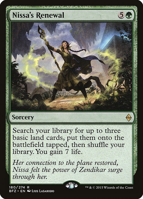 Nissa's Renewal [Battle for Zendikar] | Galactic Gamez