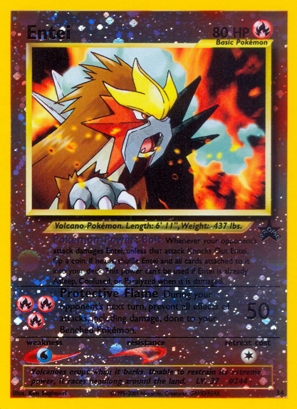 Entei (34) [Wizards of the Coast: Black Star Promos] | Galactic Gamez