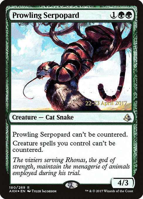 Prowling Serpopard [Amonkhet Promos] | Galactic Gamez