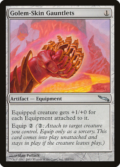 Golem-Skin Gauntlets [Mirrodin] | Galactic Gamez
