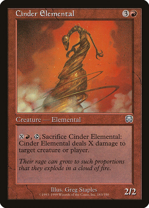 Cinder Elemental [Mercadian Masques] | Galactic Gamez