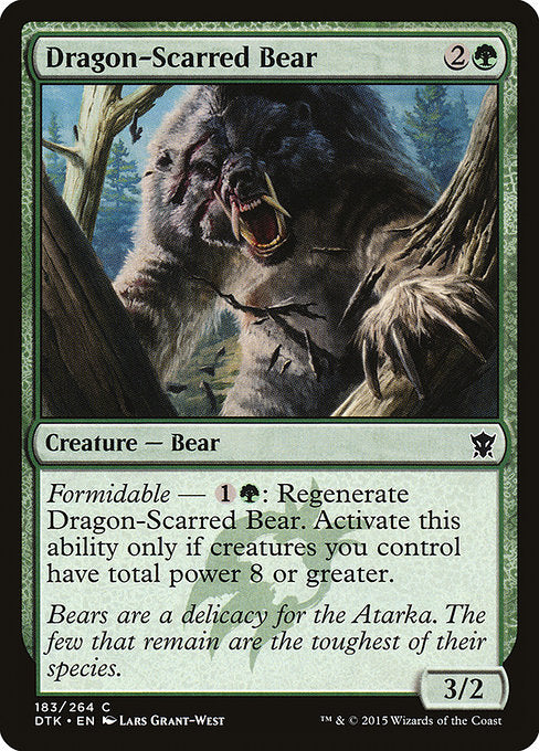 Dragon-Scarred Bear [Dragons of Tarkir] | Galactic Gamez