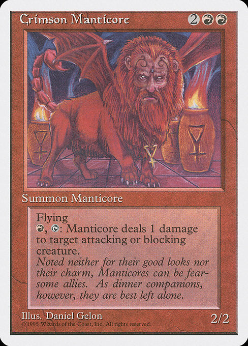 Crimson Manticore [Fourth Edition] | Galactic Gamez