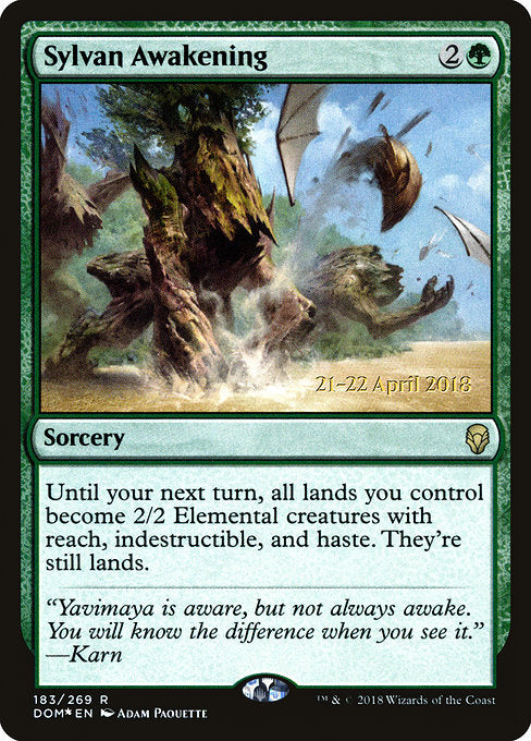 Sylvan Awakening [Dominaria Promos] | Galactic Gamez