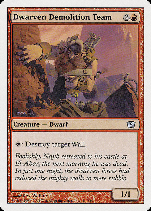 Dwarven Demolition Team [Eighth Edition] | Galactic Gamez