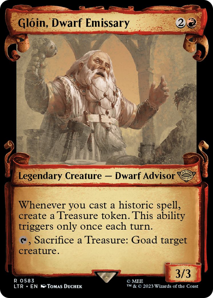 Gloin, Dwarf Emissary [The Lord of the Rings: Tales of Middle-Earth Showcase Scrolls] | Galactic Gamez