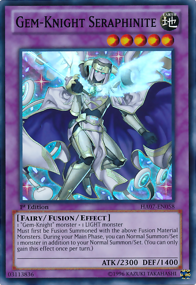 Gem-Knight Seraphinite [HA07-EN058] Super Rare | Galactic Gamez