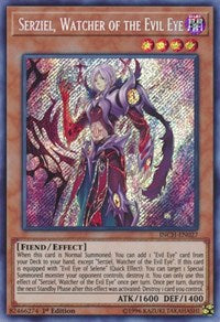 Serziel, Watcher of the Evil Eye [INCH-EN027] Secret Rare | Galactic Gamez