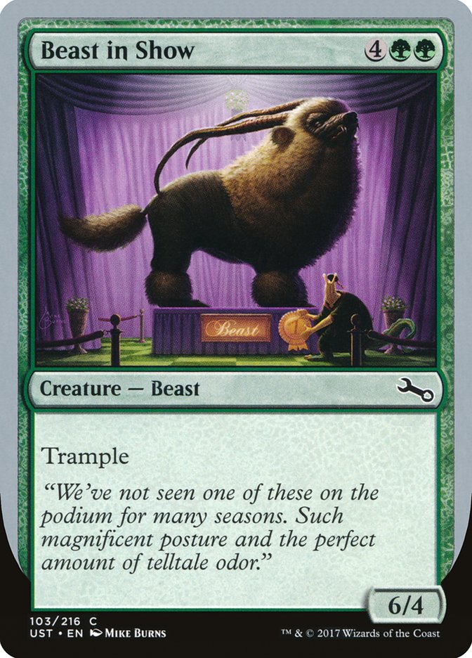 Beast in Show ("We've not seen one...") [Unstable] | Galactic Gamez