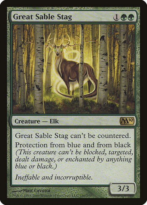 Great Sable Stag [Magic 2010] | Galactic Gamez