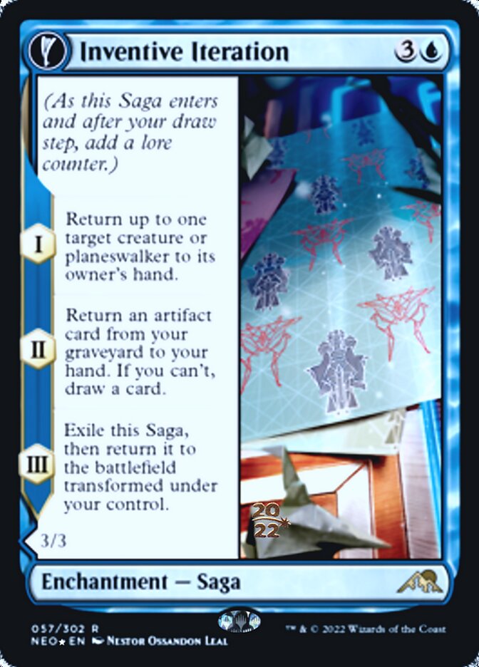 Inventive Iteration // Living Breakthrough [Kamigawa: Neon Dynasty Prerelease Promos] | Galactic Gamez