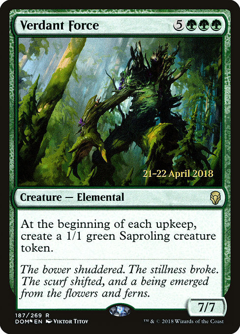 Verdant Force [Dominaria Promos] | Galactic Gamez