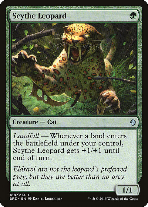Scythe Leopard [Battle for Zendikar] | Galactic Gamez
