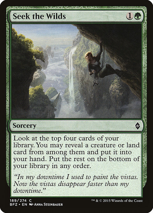 Seek the Wilds [Battle for Zendikar] | Galactic Gamez