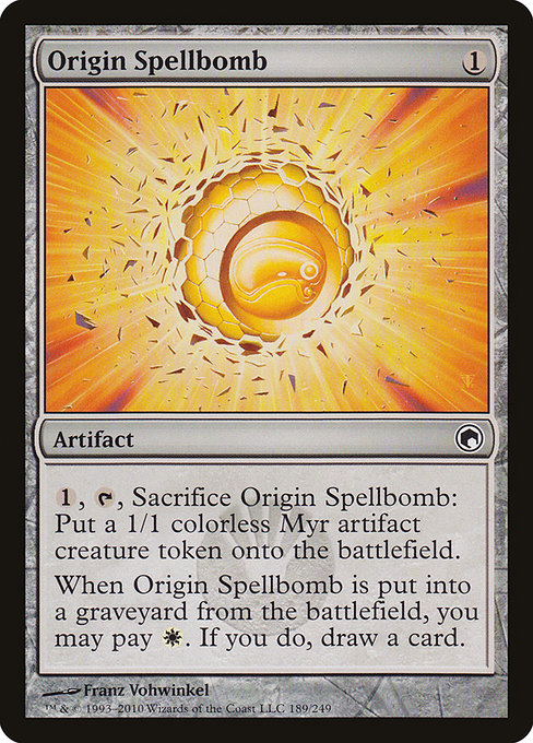 Origin Spellbomb [Scars of Mirrodin] | Galactic Gamez