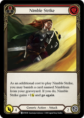 Nimble Strike (Red) [U-WTR185] (Welcome to Rathe Unlimited)  Unlimited Rainbow Foil | Galactic Gamez