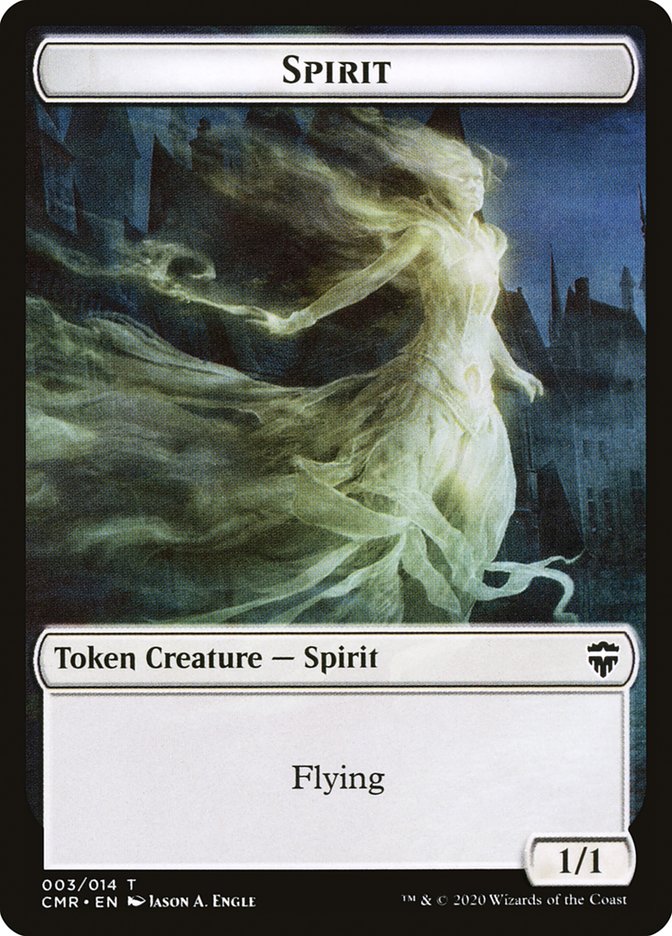 Copy (013) // Spirit Double-sided Token [Commander Legends Tokens] | Galactic Gamez