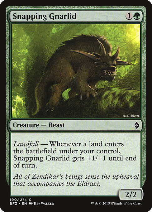 Snapping Gnarlid [Battle for Zendikar] | Galactic Gamez