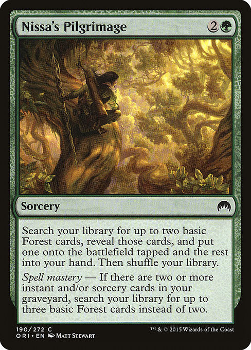 Nissa's Pilgrimage [Magic Origins] | Galactic Gamez