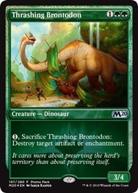 Thrashing Brontodon [Promo Pack: Core Set 2020] | Galactic Gamez