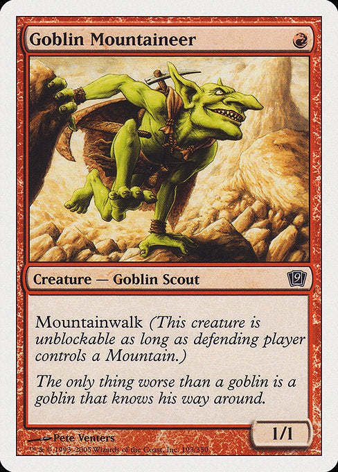 Goblin Mountaineer [Ninth Edition] | Galactic Gamez