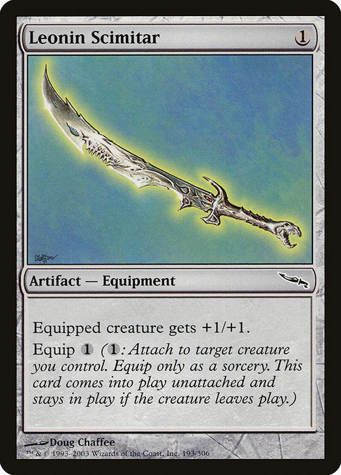 Leonin Scimitar [Mirrodin] | Galactic Gamez