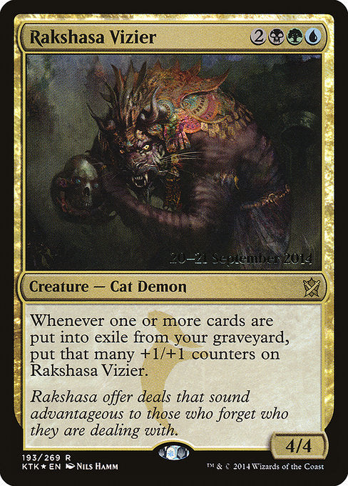 Rakshasa Vizier [Khans of Tarkir Promos] | Galactic Gamez