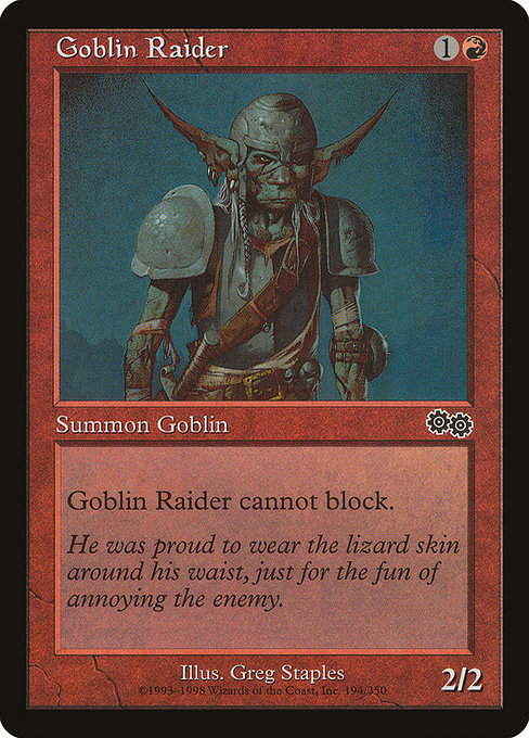 Goblin Raider [Urza's Saga] | Galactic Gamez