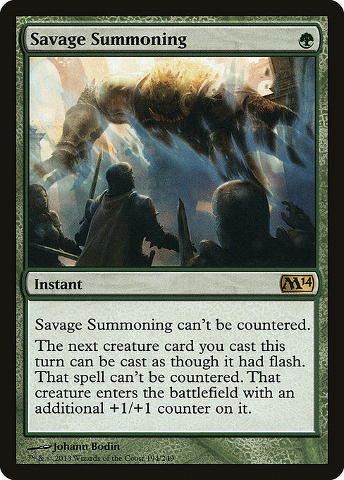 Savage Summoning [Magic 2014] | Galactic Gamez