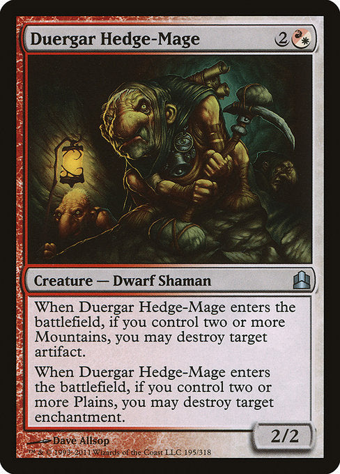 Duergar Hedge-Mage [Commander 2011] | Galactic Gamez