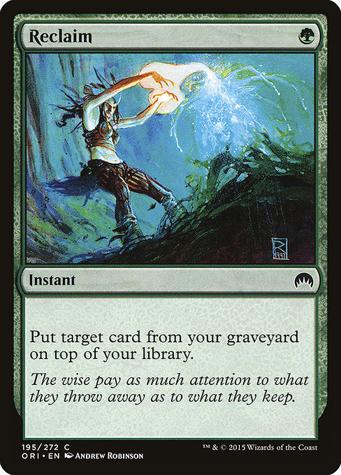 Reclaim [Magic Origins] | Galactic Gamez
