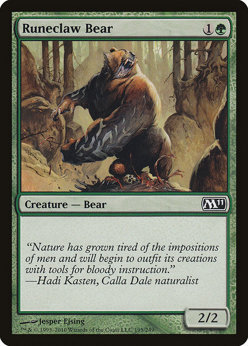 Runeclaw Bear [Magic 2011] | Galactic Gamez