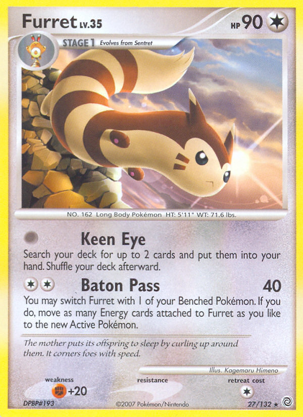 Furret (27/132) [Diamond & Pearl: Secret Wonders] | Galactic Gamez