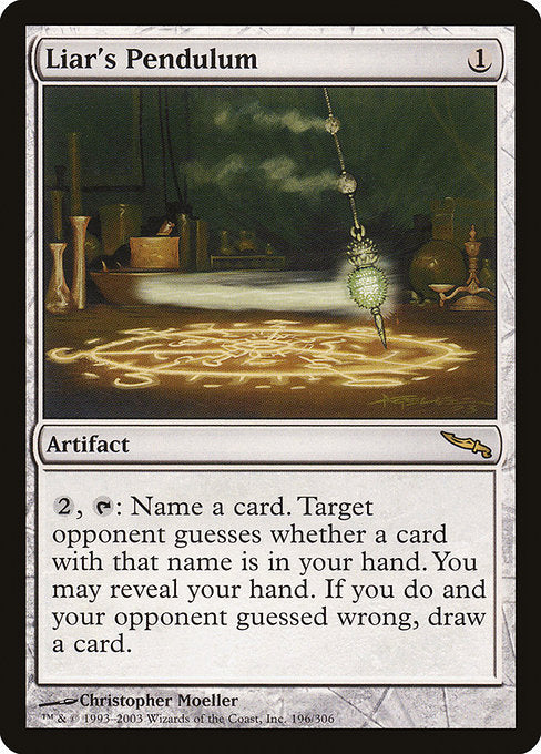 Liar's Pendulum [Mirrodin] | Galactic Gamez