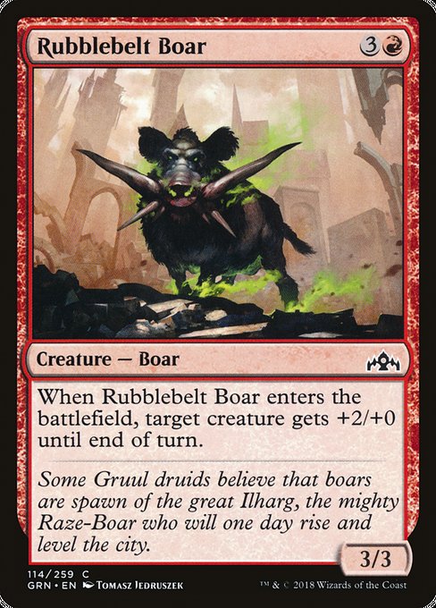 Rubblebelt Boar [Guilds of Ravnica] | Galactic Gamez