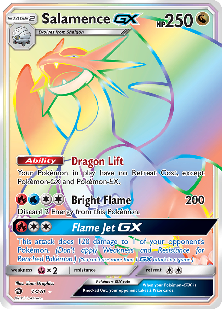 Salamence GX (73/70) [Sun & Moon: Dragon Majesty] | Galactic Gamez