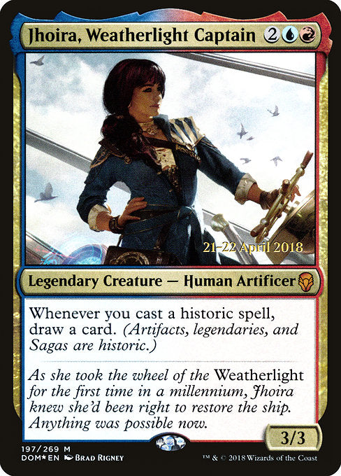 Jhoira, Weatherlight Captain [Dominaria Promos] | Galactic Gamez