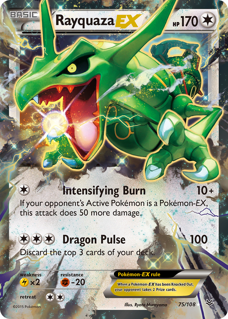 Rayquaza EX (75/108) [XY: Roaring Skies] | Galactic Gamez