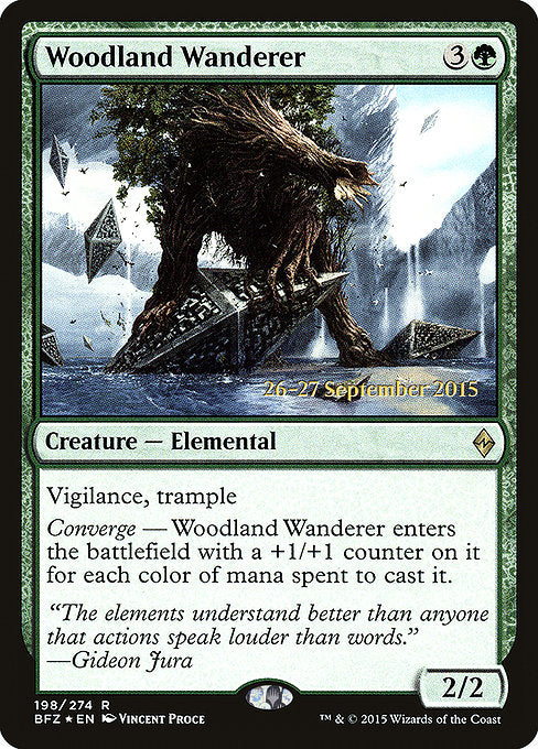 Woodland Wanderer [Battle for Zendikar Promos] | Galactic Gamez