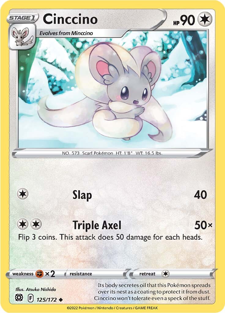 Cinccino (125/172) [Sword & Shield: Brilliant Stars] | Galactic Gamez