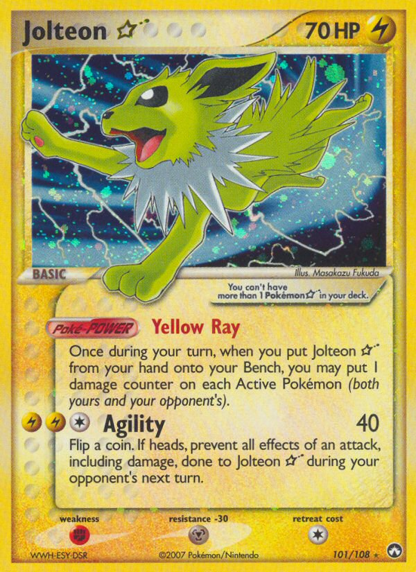 Jolteon Star (101/108) [EX: Power Keepers] | Galactic Gamez