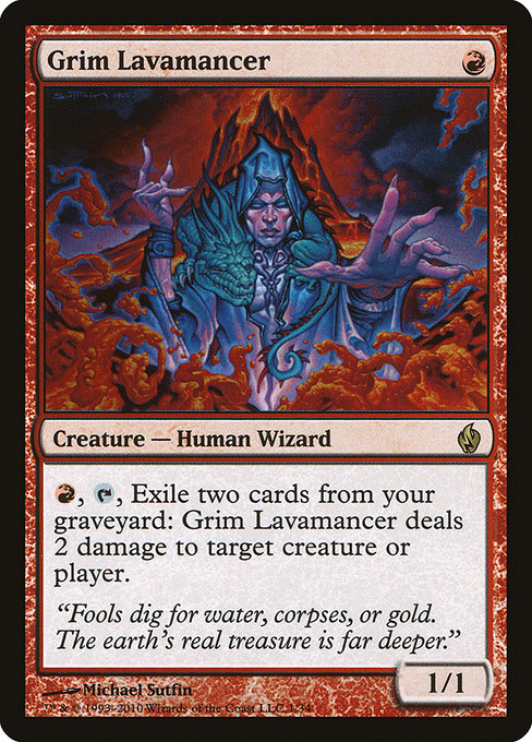 Grim Lavamancer [Premium Deck Series: Fire and Lightning] | Galactic Gamez