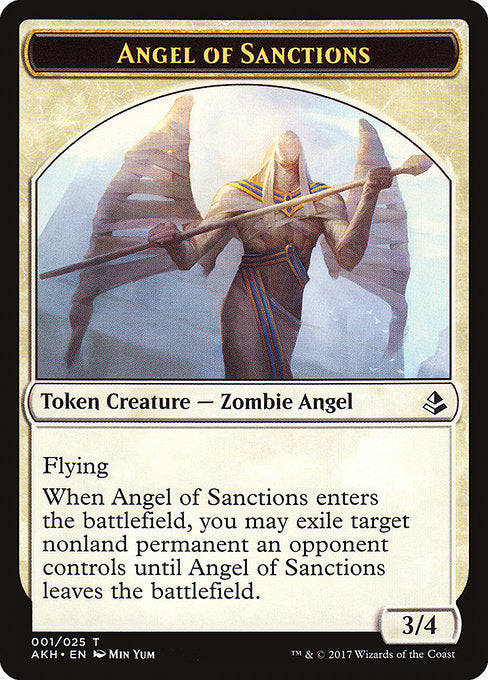 Angel of Sanctions Token [Amonkhet Tokens] | Galactic Gamez