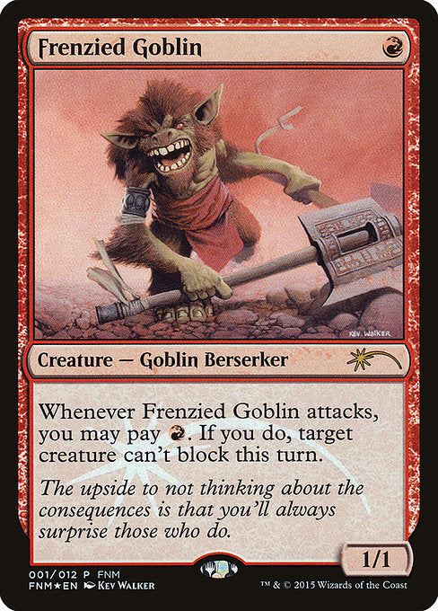 Frenzied Goblin [Friday Night Magic 2015] | Galactic Gamez
