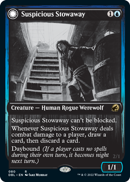 Suspicious Stowaway // Seafaring Werewolf [Innistrad: Double Feature] | Galactic Gamez