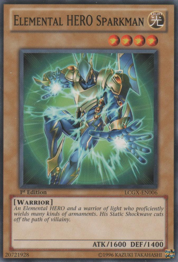 Elemental HERO Sparkman [LCGX-EN006] Common | Galactic Gamez