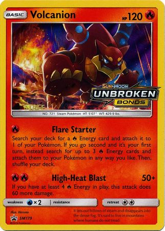 Volcanion (SM179) (Staff Prerelease Promo) [Sun & Moon: Black Star Promos] | Galactic Gamez