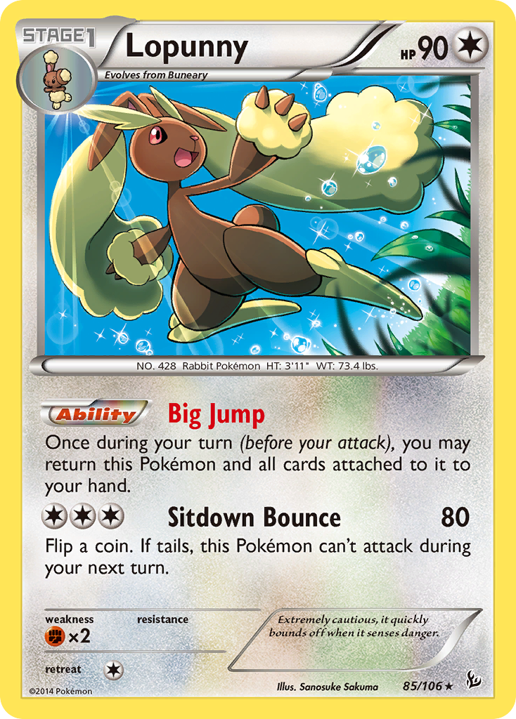 Lopunny (85/106) [XY: Flashfire] | Galactic Gamez