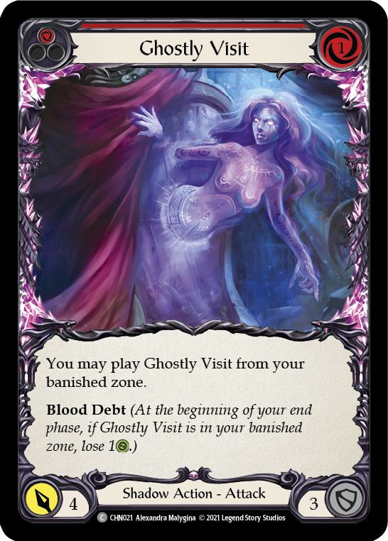 Ghostly Visit (Red) [CHN021] (Monarch Chane Blitz Deck) | Galactic Gamez